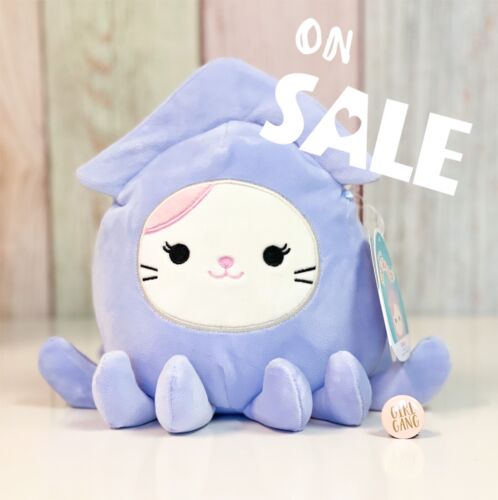 Kellytoy Squishmallows 7.5 Karina the Cat in Squid Costume New LT ED ...