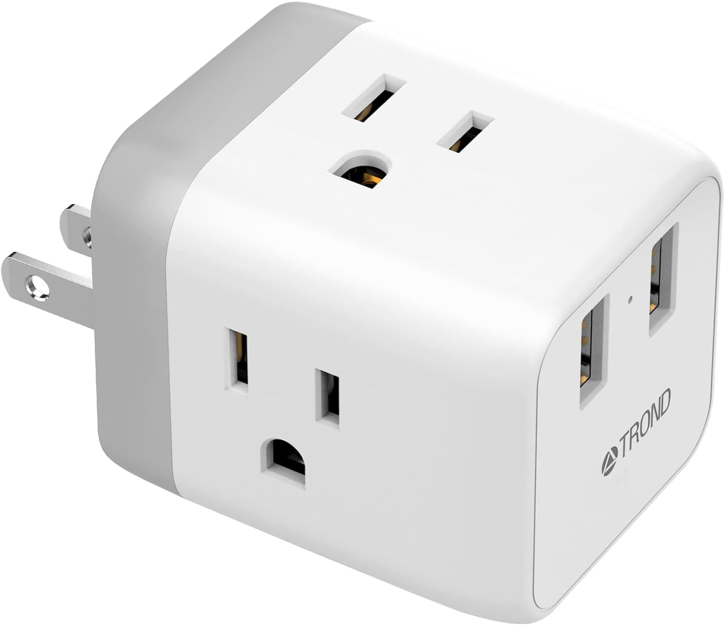 TROND Outlet Adapter, 3 Prong to 2 Prong Plug Extender with 3 Outlets ...