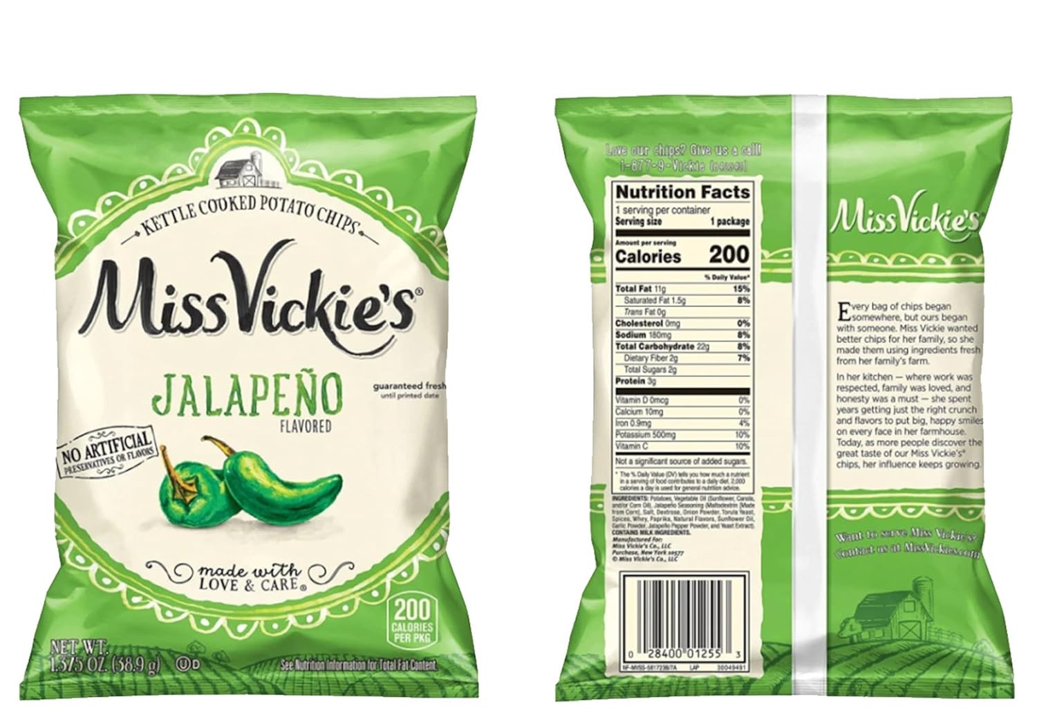 Miss Vickies Jalapeno Chips | 8 Packs of 1.375 Ounce Nepal | Ubuy